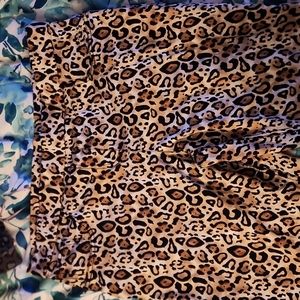 Leopard print pull on jegging